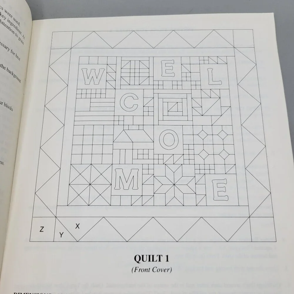 American Crib Quilts Welcome Home Pattern Book 19th Century Inspired 2 Patterns